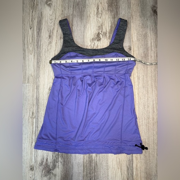 Lululemon Elevate Adjustable Purple Tank Top with Cinched Waist Activewear Sz 6 - Picture 5 of 7